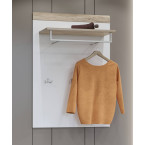 Panel z wieszakami Tamariso 83 Biały Połysk/San Remo