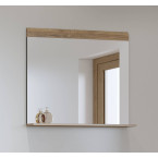 Lustro Tamariso 83x72 Antracyt Połysk/dąb Grandson