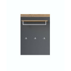 Panel z wieszakami Tamariso 83 Antracyt Połysk/dąb Grandson