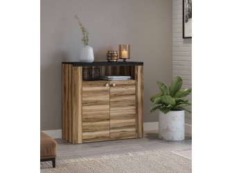 Komoda 2D Lola 84 Satin nussbaum/ touchwood