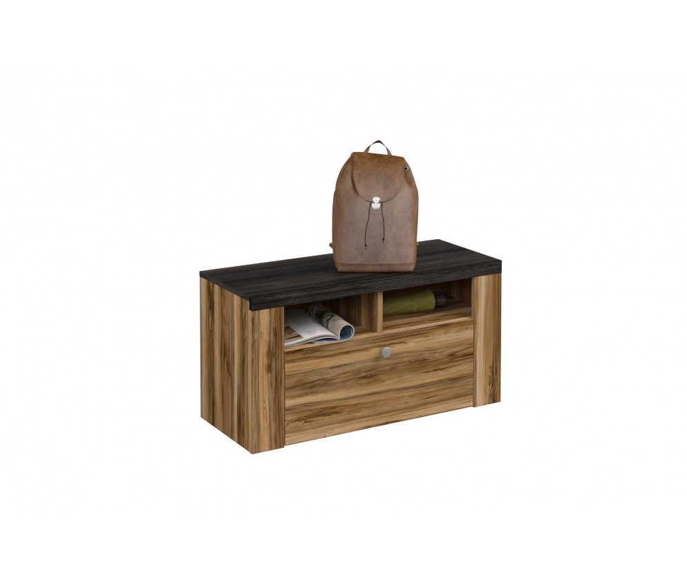 Niska komoda Lola 84 Satin nussbaum/ touchwood