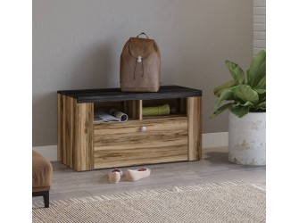 Niska komoda Lola 84 Satin nussbaum/ touchwood