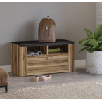 Niska komoda Lola 84 Satin nussbaum/ touchwood