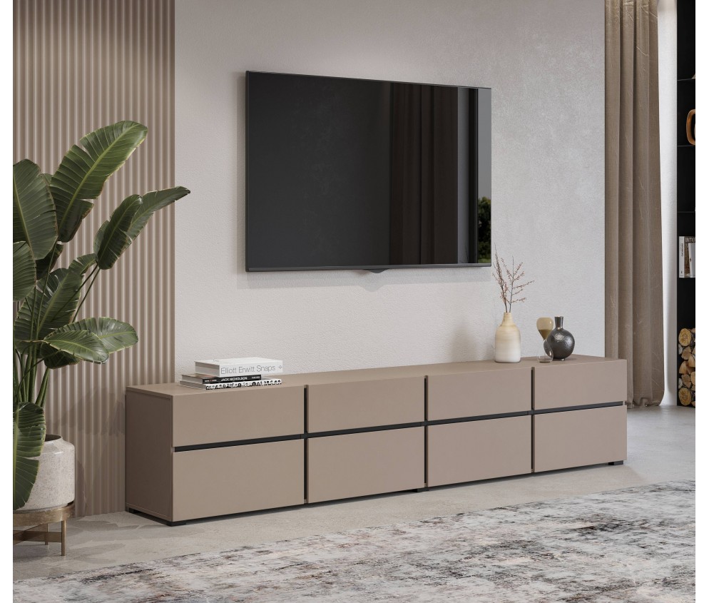 Szafka RTV Coma 225 congo/czarny