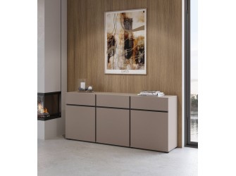 Komoda Coma 3D3S 180 congo/czarny