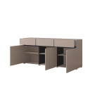 Komoda Coma 3D3S 180 congo/czarny