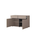 Komoda Coma 2D2S 119 congo/czarny