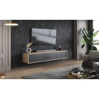 Szafka RTV Lolly 180 3D dąb olejowany/antracyt