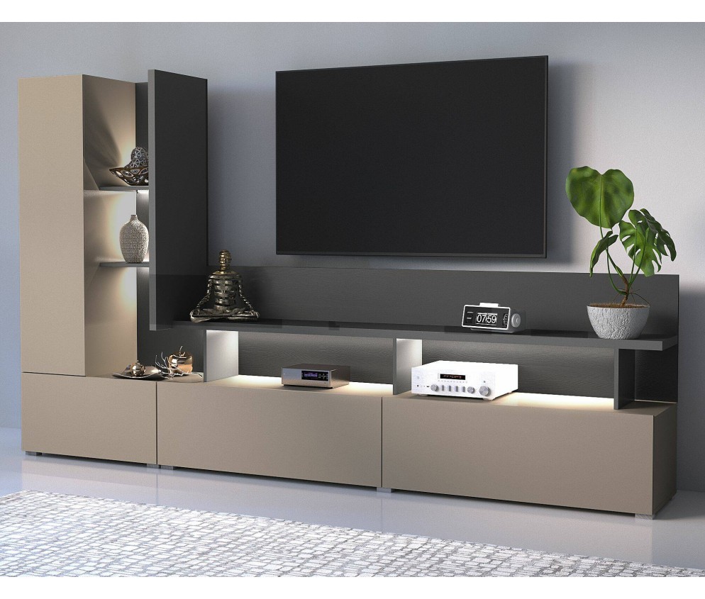 Meblościanka Simon 270 antracyt/congo