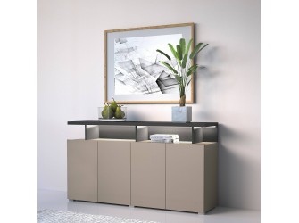 Komoda 4D Simon 153 antracyt/congo