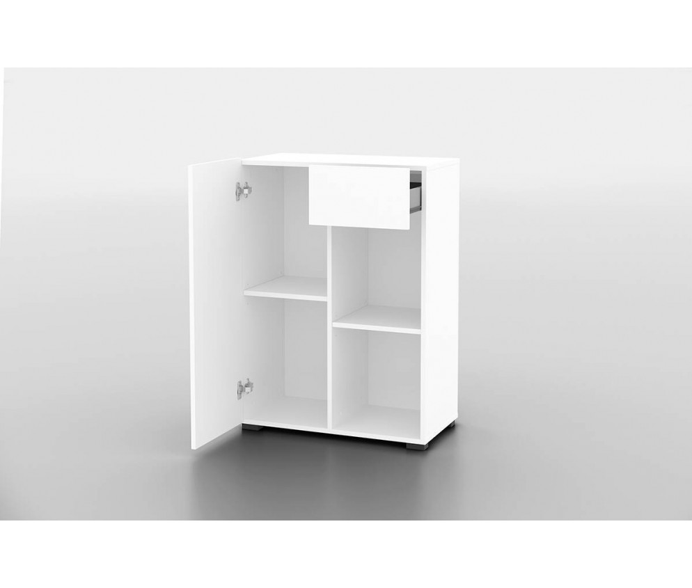 Regał do Biurka Anna 1D1S 65 Biały