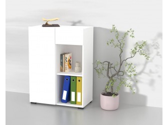 Regał do Biurka Anna 1D1S 65 Biały