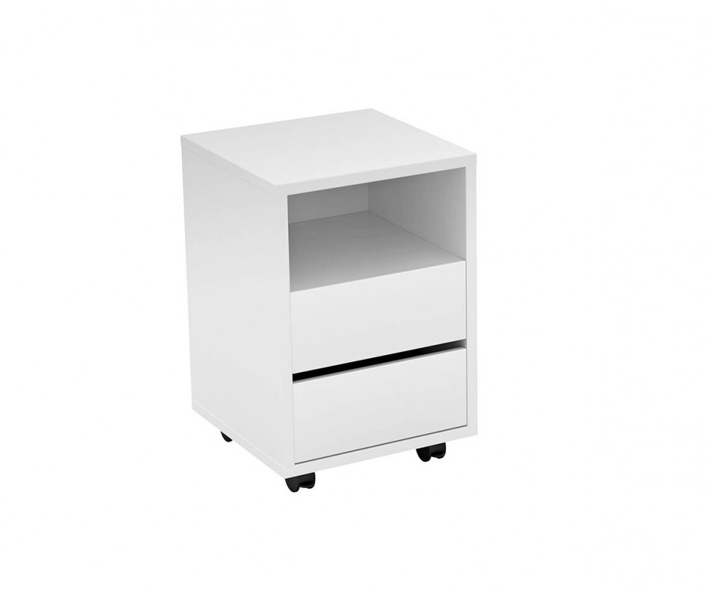 Biurko z kontenerkiem Anna 2S 130 Biały