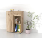 Regał do Biurka Anna 1D1S 65 Dąb Grand