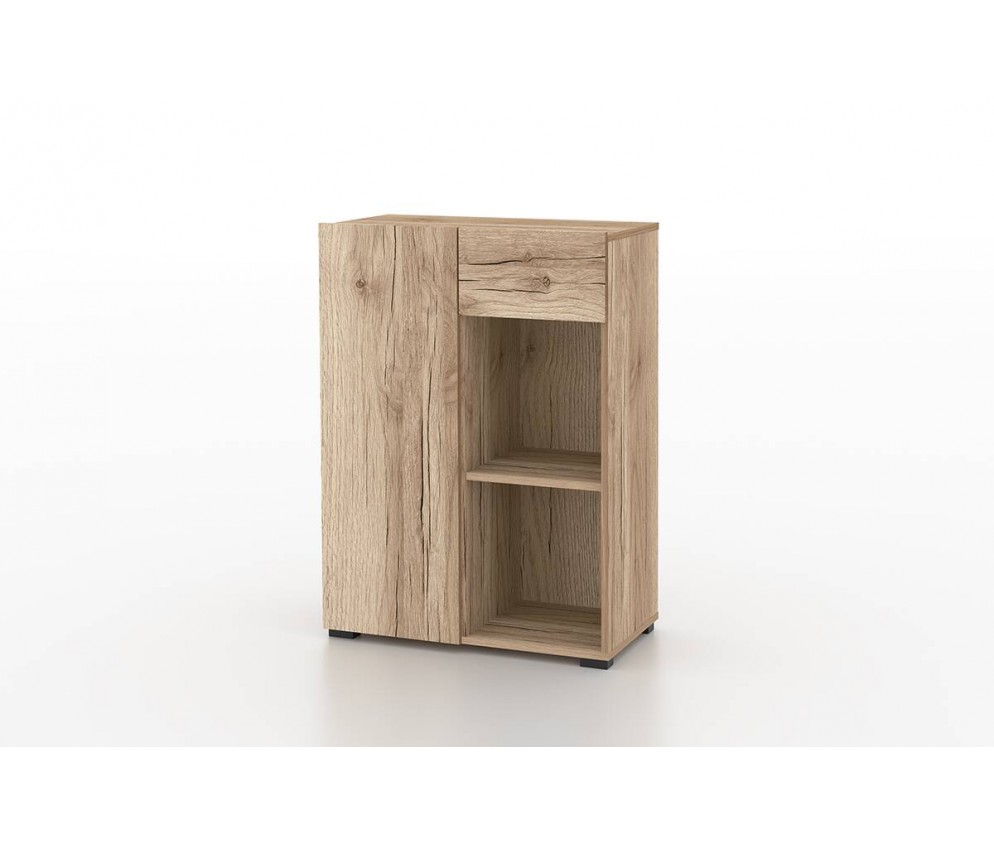 Regał do Biurka Anna 1D1S 65 Dąb Grand