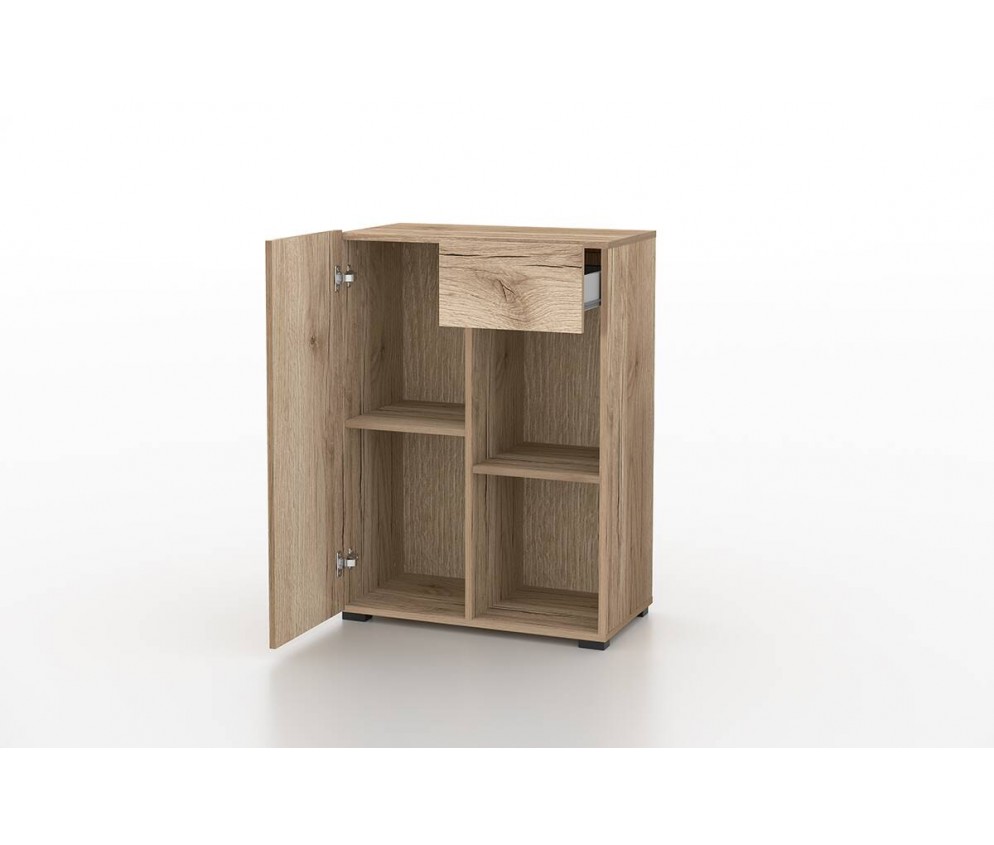 Regał do Biurka Anna 1D1S 65 Dąb Grand