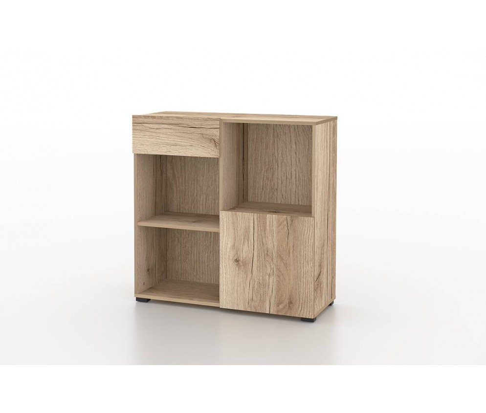 Regał do Biurka Anna 1D1S 90 Dąb Grand