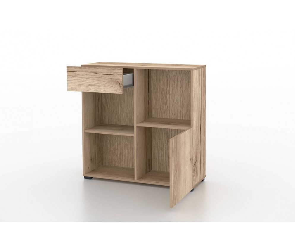 Regał do Biurka Anna 1D1S 90 Dąb Grand