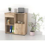 Regał do Biurka Anna 1D1S 90 Dąb Grand