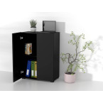 Komoda do Biurka Anna 2D 65 Czarny Onyks