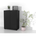 Komoda do Biurka Anna 2D 65 Czarny Onyks