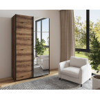 Szafa przesuwna Majka 120 Dąb Monastery z lustrem