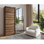 Szafa przesuwna Majka 150 Dąb Monastery z lustrem