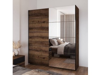 Szafa przesuwna Majka 180 Dąb Monastery z lustrem