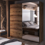 Szafa przesuwna Majka 200 Dąb Monastery z lustrem