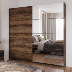 Szafa przesuwna Majka 221 Dąb Monastery z lustrem