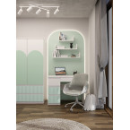 Biurko Mijas LEWE ARTESO MINT Miętowy