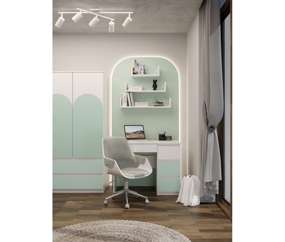 Biurko Mijas PRAWE ARTESO MINT Miętowy