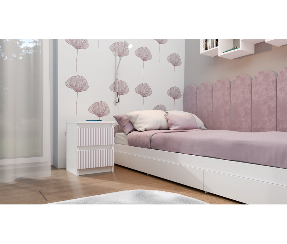 Szafka nocna Malwa M2 ARTESO PINK / Różowy