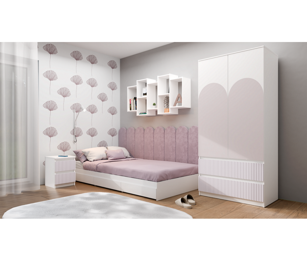 Szafka nocna Malwa M2 ARTESO PINK / Różowy