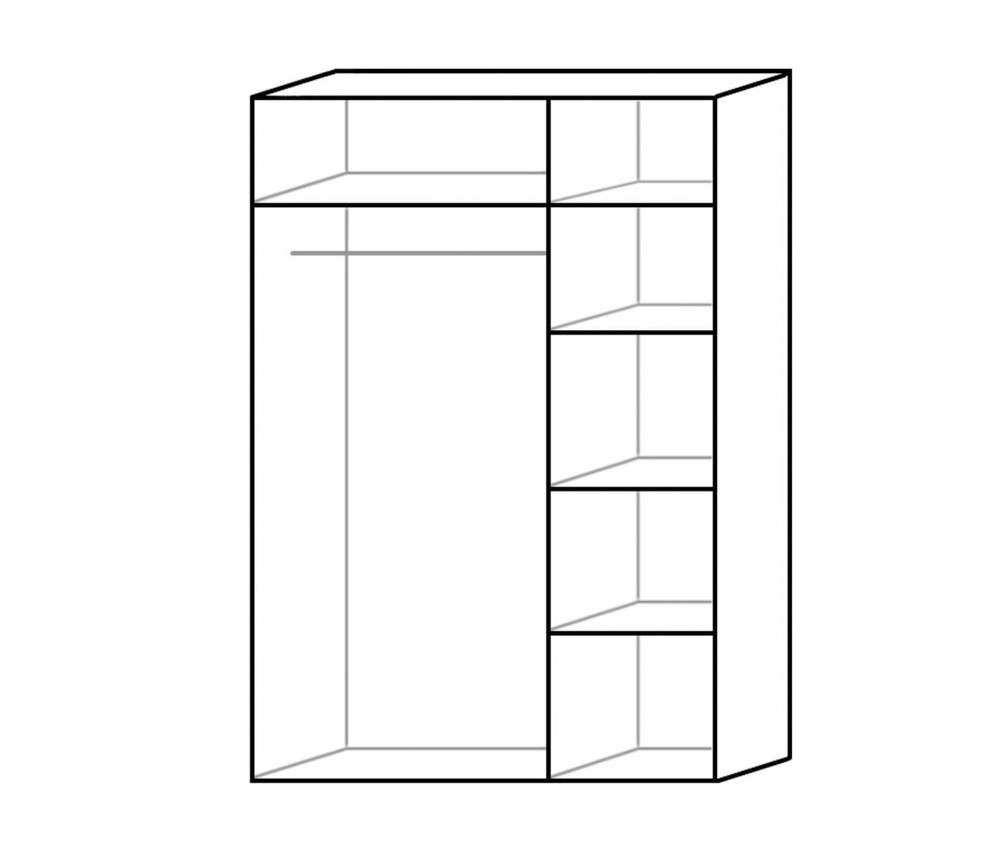 Szafa Samanta 3D 150 BIAŁY