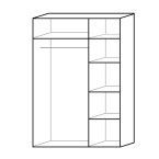 Szafa Samanta 3D 150 BIAŁY