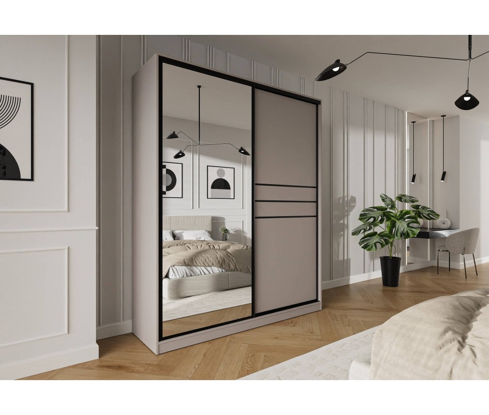 Szafa przesuwna Trend 9 200 Kaszmir