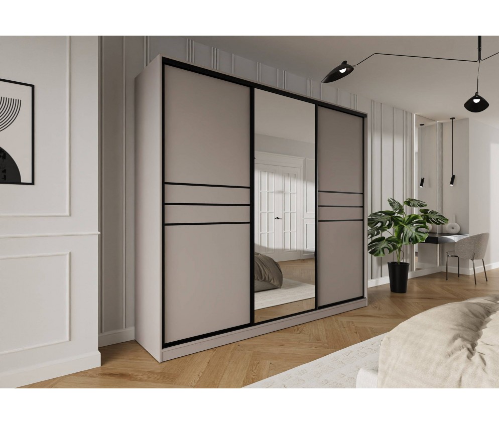 Szafa przesuwna Trend 9 250 Kaszmir