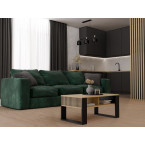 Ława Modern 2P SLIM DĄB ARTISAN CZARNY