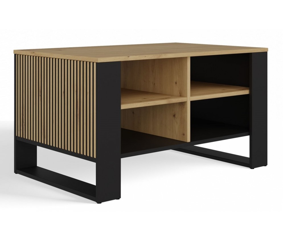 Ława Modern 4P SLIM DĄB ARTISAN CZARNY