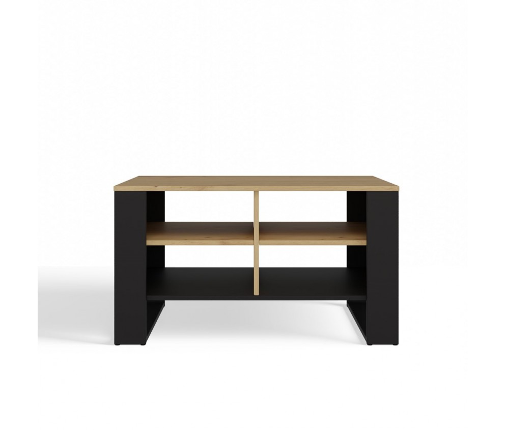 Ława Modern 4P SLIM DĄB ARTISAN CZARNY