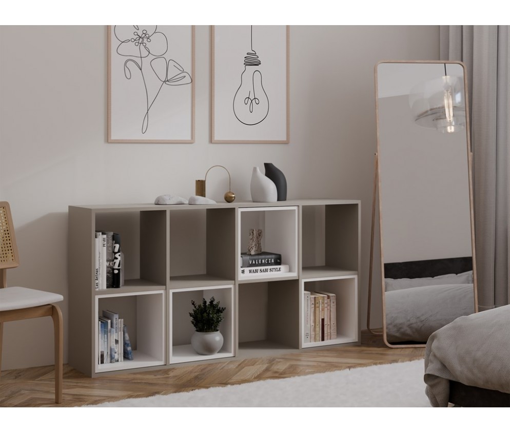 Regał Malax 2X4 GLINA