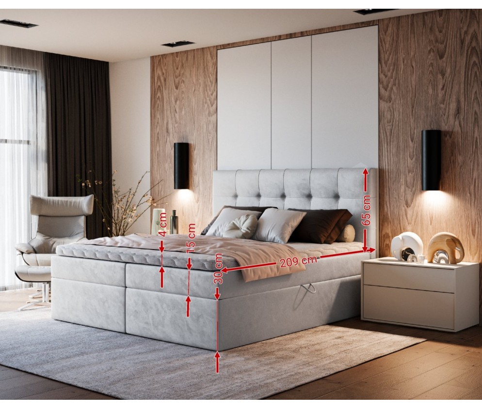 Łóżko kontynentalne Terra 8