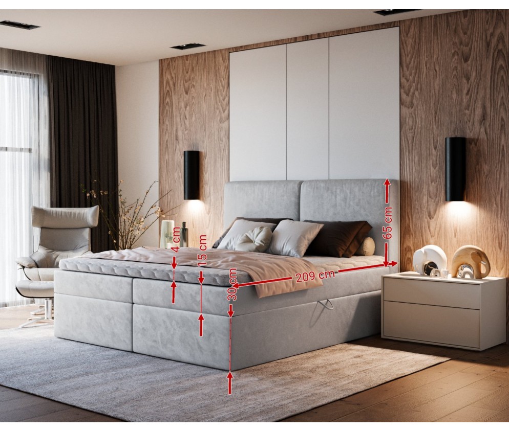 Łóżko kontynentalne Terra 9