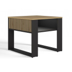 Ława Modern 2P MINI SLIM DĄB ARTISAN CZARNY