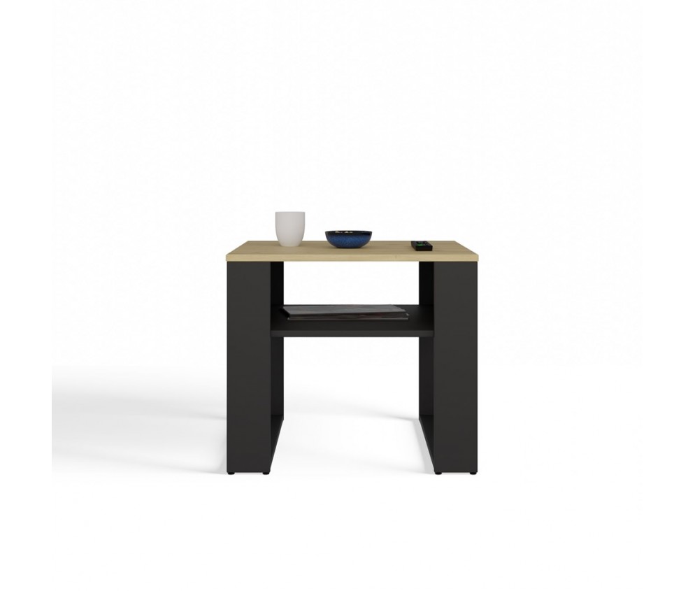 Ława Modern 2P MINI SLIM DĄB ARTISAN CZARNY