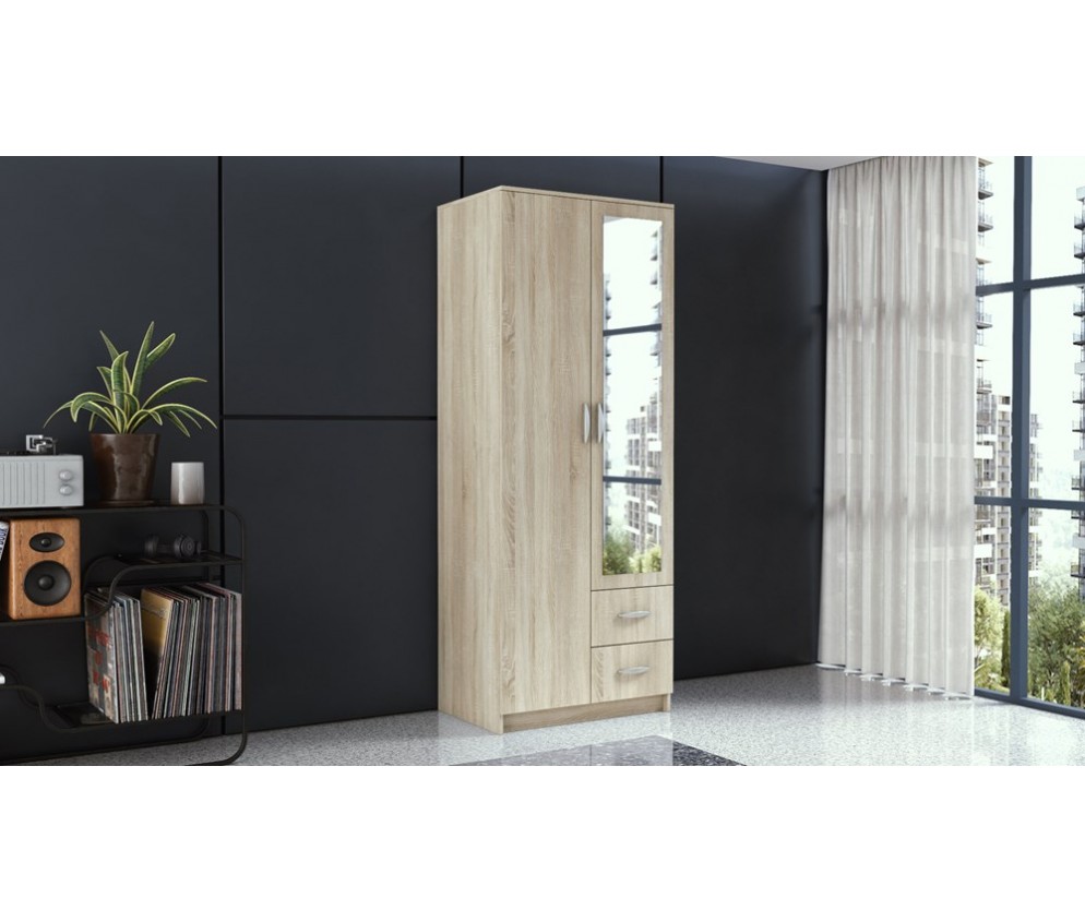 Szafa Romana 80 LUSTRO DĄB SONOMA