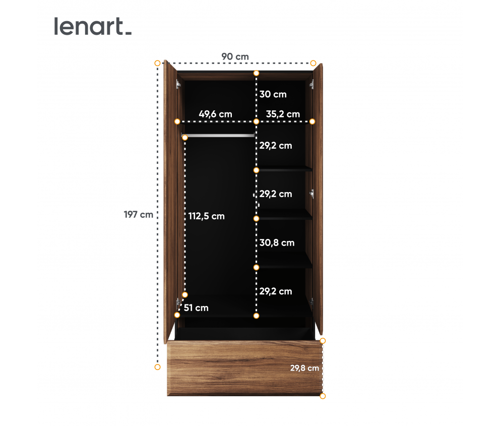 Szafa dzielona BORGA BG-01
