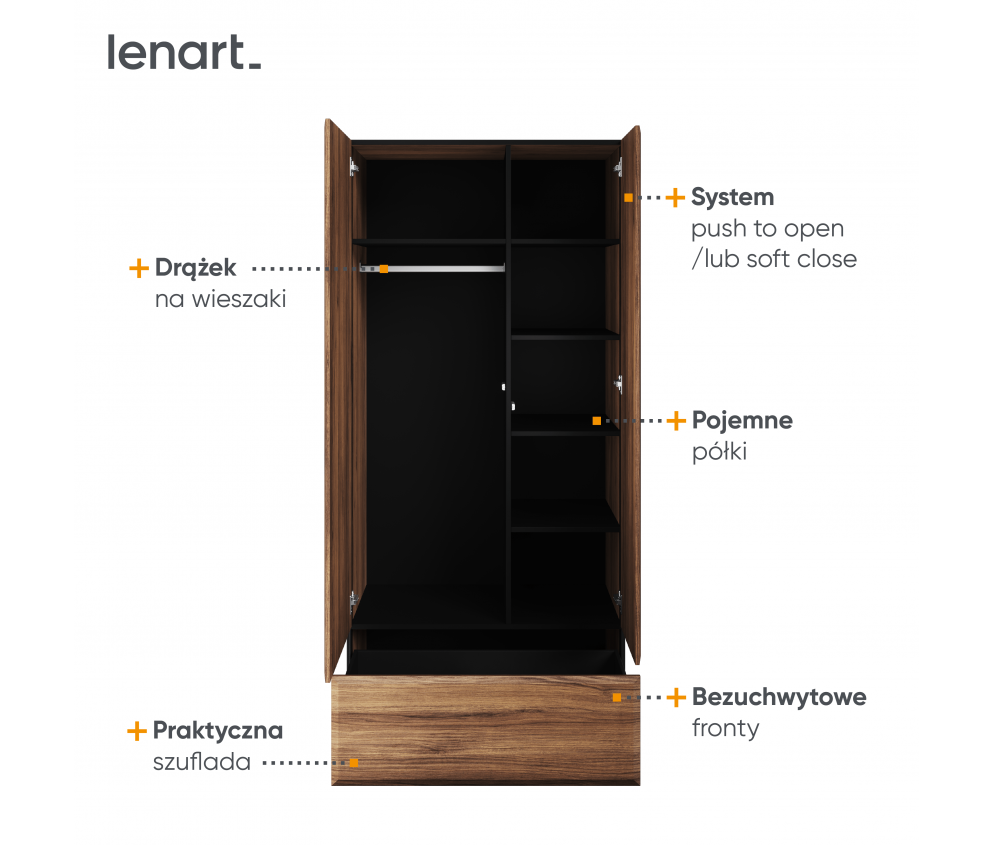 Szafa dzielona BORGA BG-01