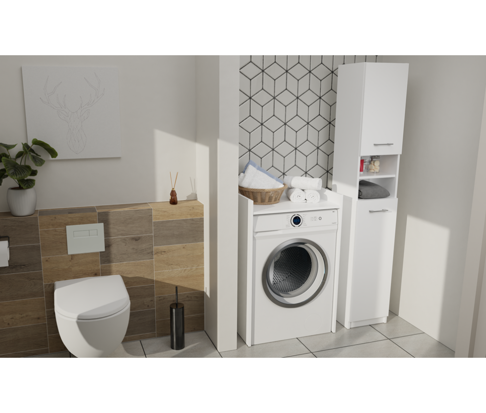 Słupek łazienkowy Marbela 1.0 BIAŁY